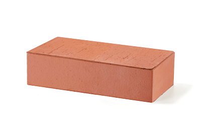 Картинка Кирпич - Облицовочный кирпич Облицовочный Одинарный Полнотелый : М-400 размером 120x250x65. Цвет красный, производство ЛСР 