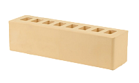 Кирпич - Облицовочный кирпич Облицовочный Евро 0,5 : М-150 размером 65x250x65. Цвет желтый, производство Железногорский кирпичный завод 